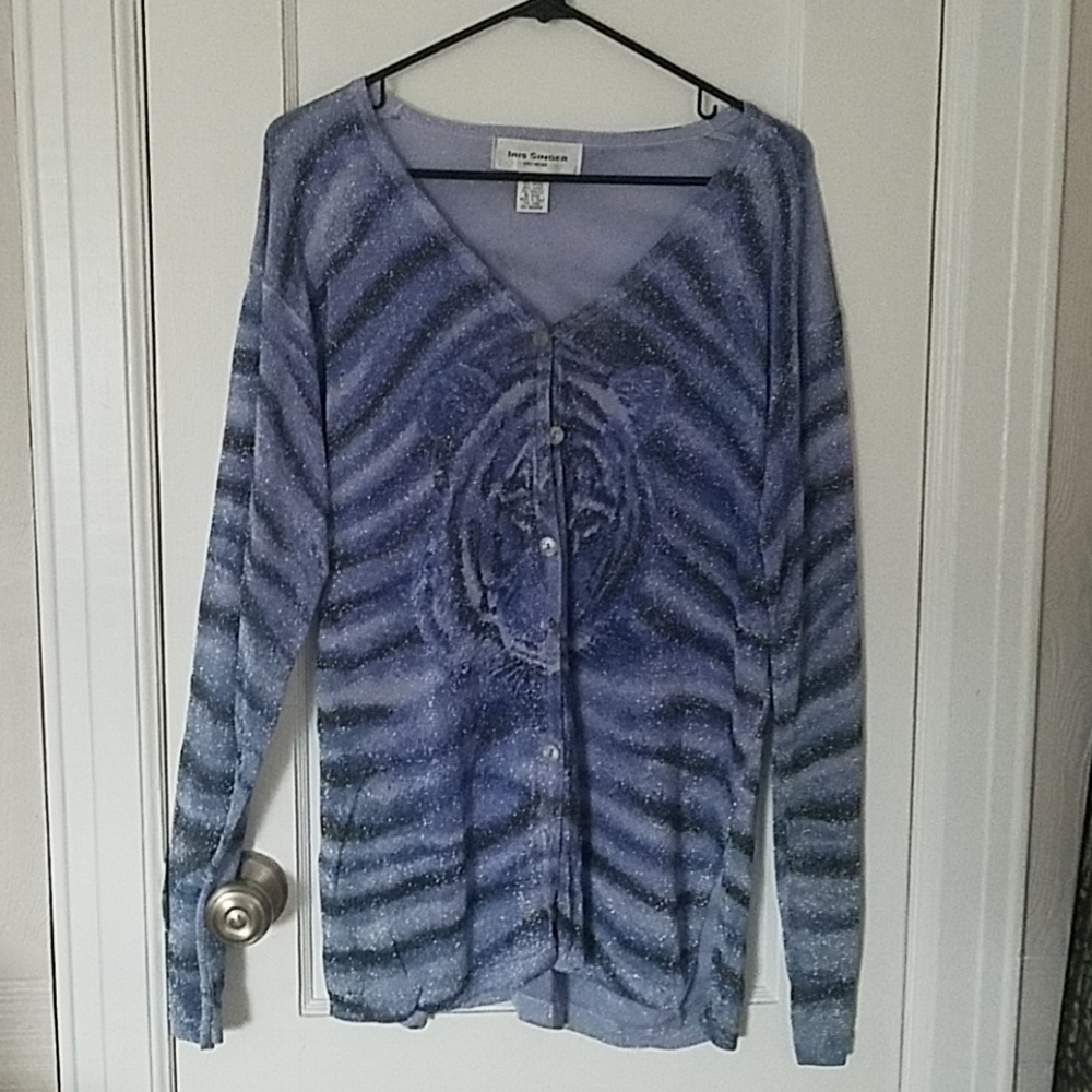 Iris Singer Knit Tiger Sweater